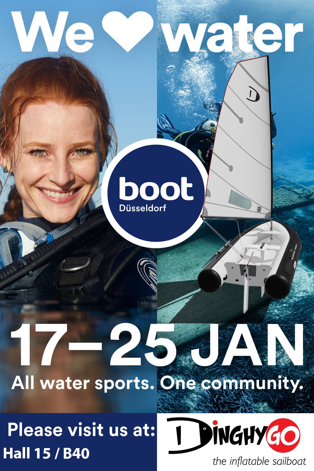 BOOT 2026 poster — 17–25 January 2026, Düsseldorf, Germany